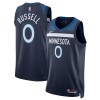 Dres Minnesota Timberwolves D Angelo Russell Nike 2022-23 Icon Edition Navy Swingman